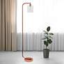Simple Designs 63" Modern Rose Gold Iron Floor Lamp