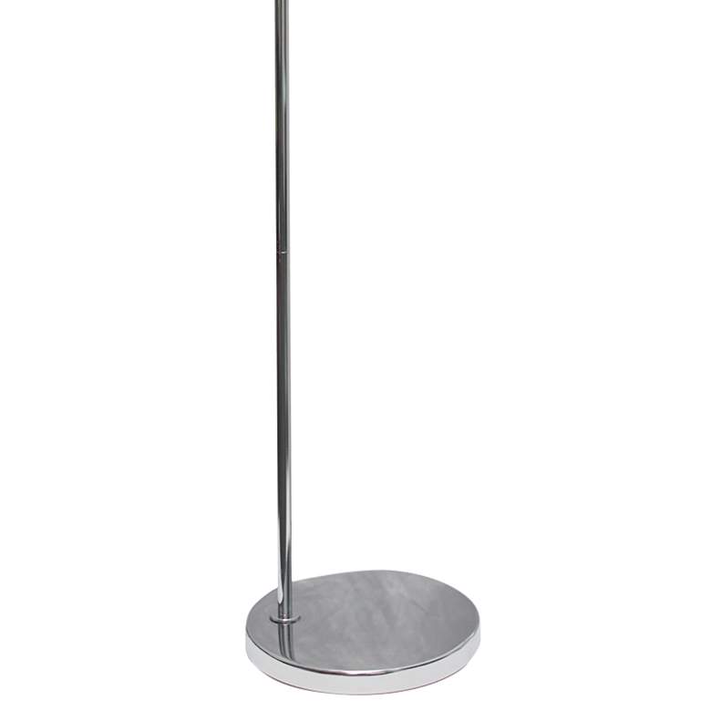 Image 4 Simple Designs 66 inch Black Shade Brushed Nickel Modern Arc Floor Lamp more views