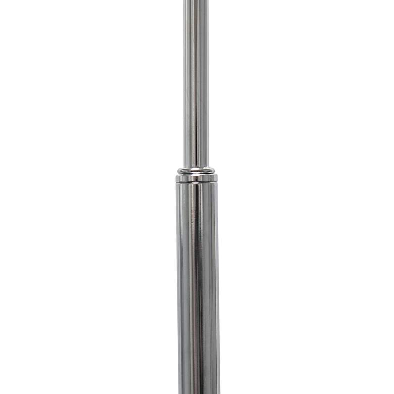 Image 7 Simple Designs 66" Black Shade Brushed Nickel Modern Arc Floor Lamp more views