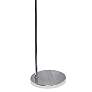 Simple Designs 66" Gray Shade Brushed Nickel Modern Arc Floor Lamp in scene
