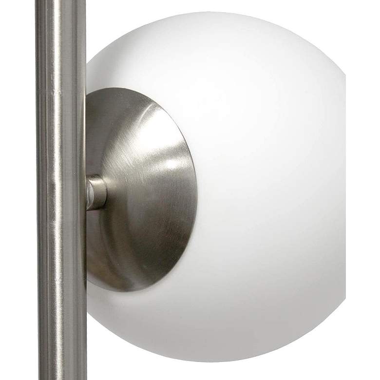 Image 3 Simple Designs 66" High Brushed Nickel 2-Light Tree Floor Lamp more views