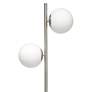 4_Simple Designs 66" High Brushed Nickel 2-Light Tree Floor Lamp more views