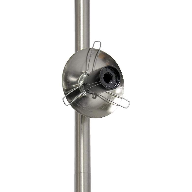 Image 6 Simple Designs 66" High Brushed Nickel 2-Light Tree Floor Lamp more views