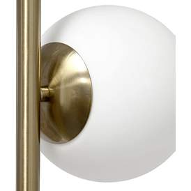 Image3 of Simple Designs 66" High Modern Gold 2-Light Tree Floor Lamp more views