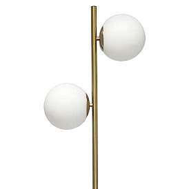 Image4 of Simple Designs 66" High Modern Gold 2-Light Tree Floor Lamp more views