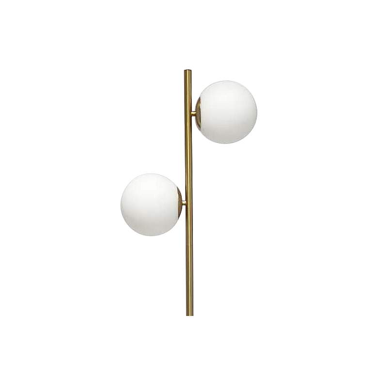 Image 4 Simple Designs 66 inch High Modern Gold 2-Light Tree Floor Lamp more views