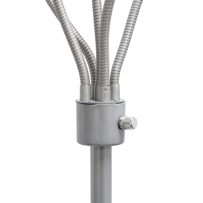 Image 4 Simple Designs 67" High 5-Light Silver and Multicolor Shade Floor Lamp more views