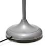 Simple Designs 67" High 5-Light Silver and Multicolor Shade Floor Lamp