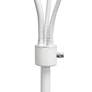 4_Simple Designs 67" White and Gray Shades Modern Gooseneck Floor Lamp more views