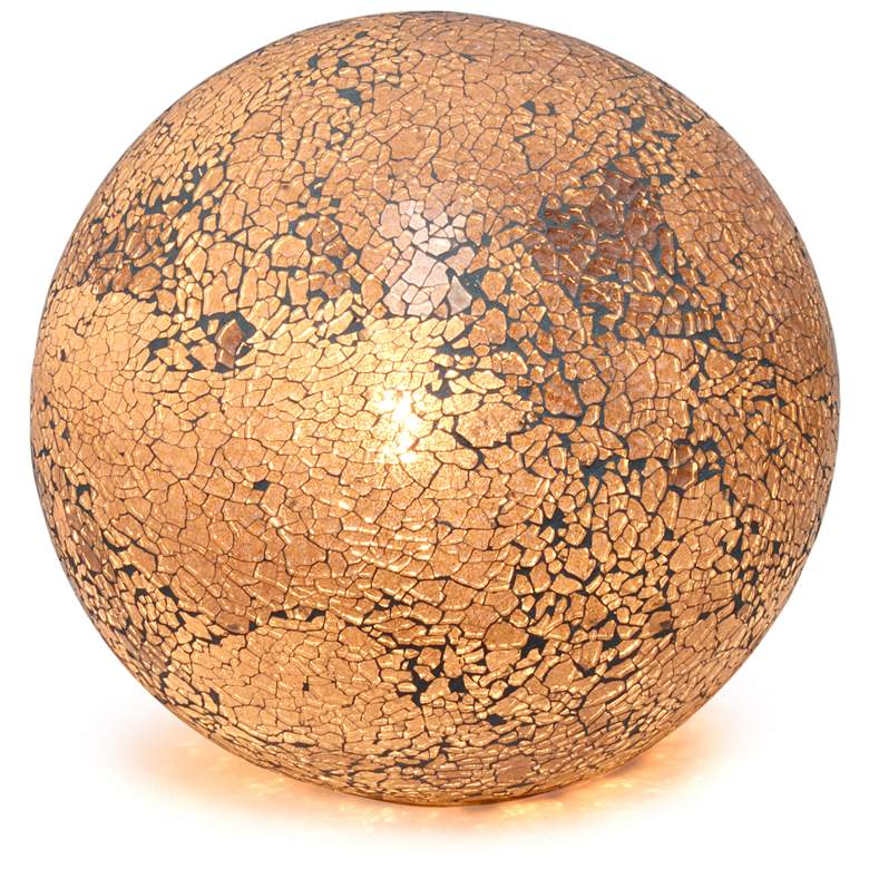 Image 3 Simple Designs 7 3/4" High Gray Mosaic Ceramic Ball Accent Table Lamp more views