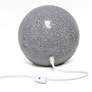 Simple Designs 7 3/4" High Gray Mosaic Ceramic Ball Accent Table Lamp