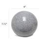 Simple Designs 7 3/4" High Gray Mosaic Ceramic Ball Accent Table Lamp
