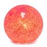 Simple Designs 7 3/4" High Red Mosaic Ceramic Ball Accent Table Lamp