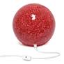 Simple Designs 7 3/4" High Red Mosaic Ceramic Ball Accent Table Lamp