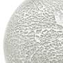 Simple Designs 7 3/4" High White Mosaic Ceramic Ball Accent Table Lamp