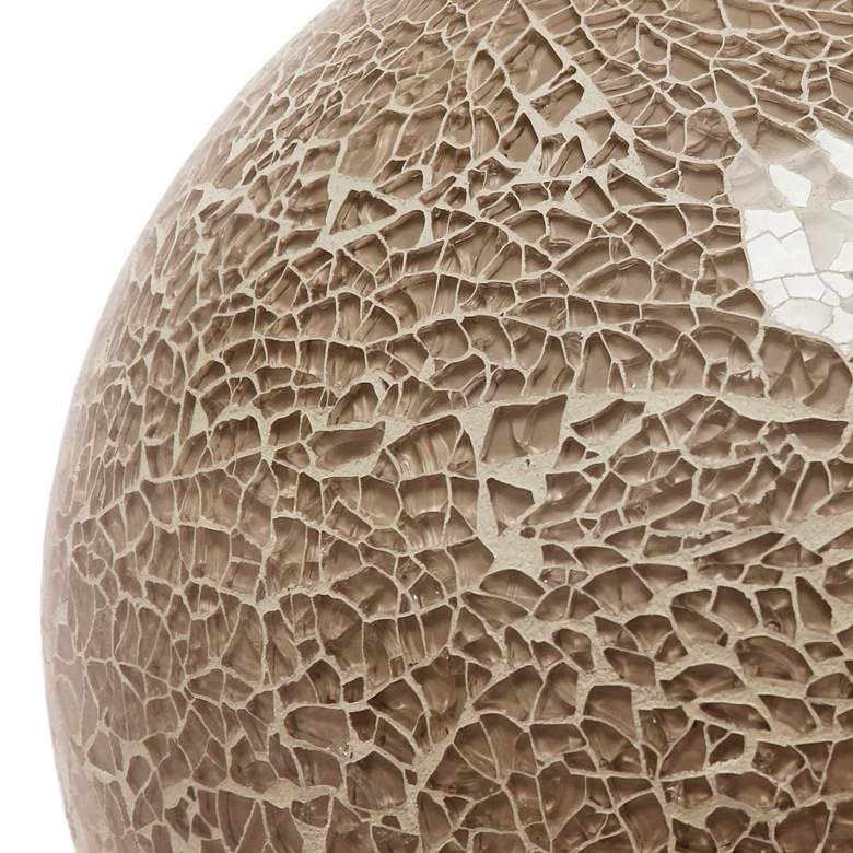 Image 6 Simple Designs 7 3/4"H Champagne Mosaic Ceramic Ball Accent Table Lamp more views