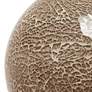 Simple Designs 7 3/4"H Champagne Mosaic Ceramic Ball Accent Table Lamp