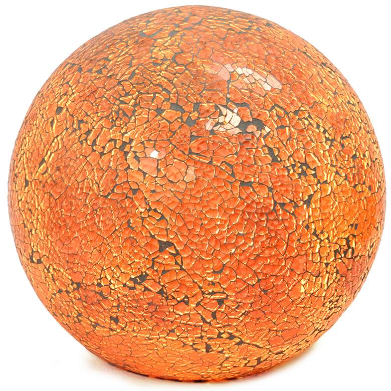 Image 7 Simple Designs 7 3/4"H Champagne Mosaic Ceramic Ball Accent Table Lamp more views
