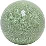 3_Simple Designs 7 3/4"H Mosaic Sage Green Ball Accent Lamp