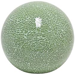 Simple Designs 7 3/4"H Mosaic Sage Green Ball Accent Lamp