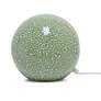 6_Simple Designs 7 3/4"H Mosaic Sage Green Ball Accent Lamp more views