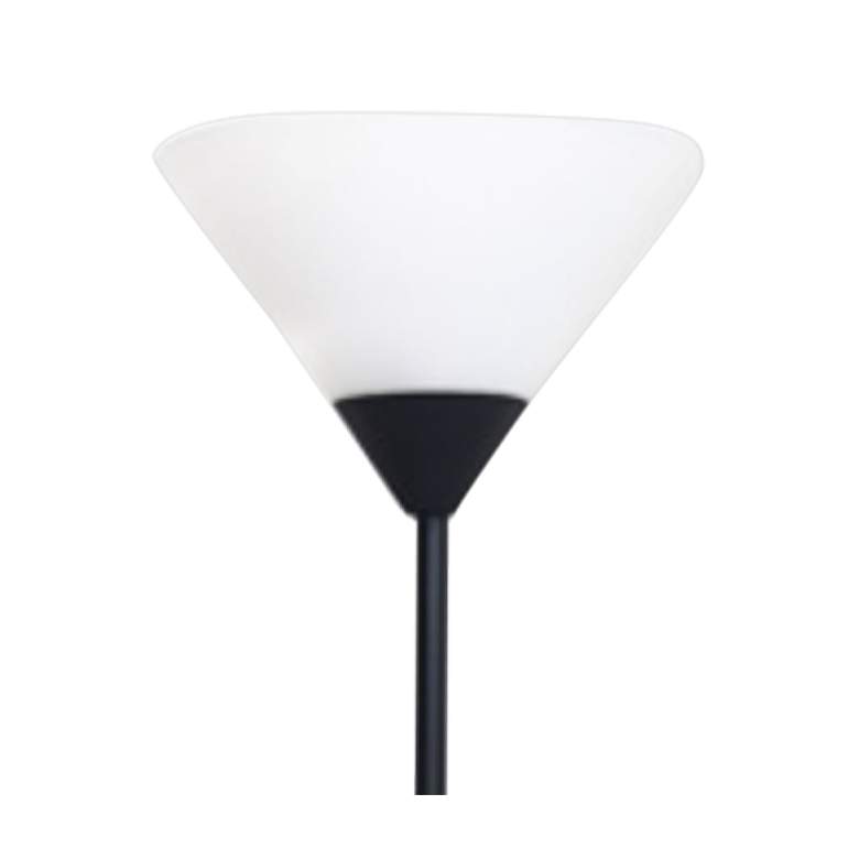 Image 3 Simple Designs 71" High Black Metal Torchiere Floor Lamp more views