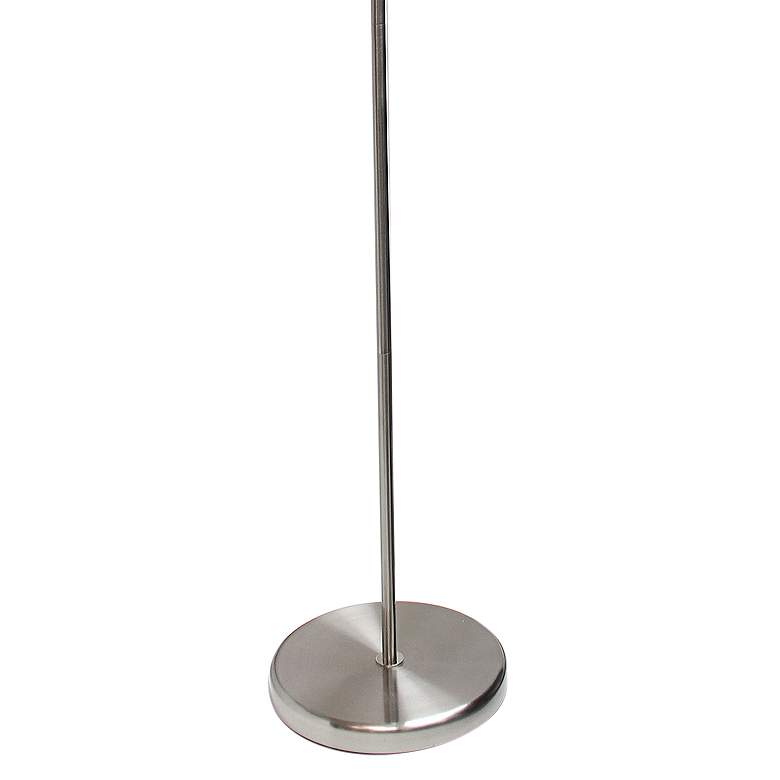 Image 4 Simple Designs 71 inch High Brushed Nickel 2-Light Torchiere Floor Lamp more views