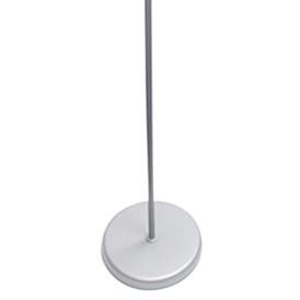 Image4 of Simple Designs 71" High Silver Metal 2-Light Torchiere Floor Lamp more views