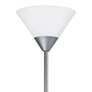 Simple Designs 71" High Silver Metal Torchiere Floor Lamp