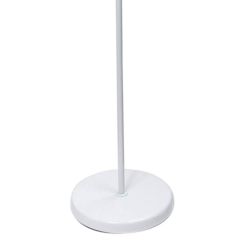 Image 4 Simple Designs 71 inch White Modern Torchiere Floor Lamp with Side Light more views