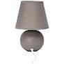 4_Simple Designs 8 3/4" High Gray Mini Accent Table Lamps Set of 2 more views
