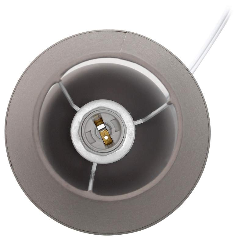 Image 5 Simple Designs 8 3/4" High Gray Mini Accent Table Lamps Set of 2 more views