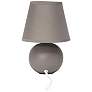 Simple Designs 8 3/4"H Gray Mini Accent Table Lamps Set of 2