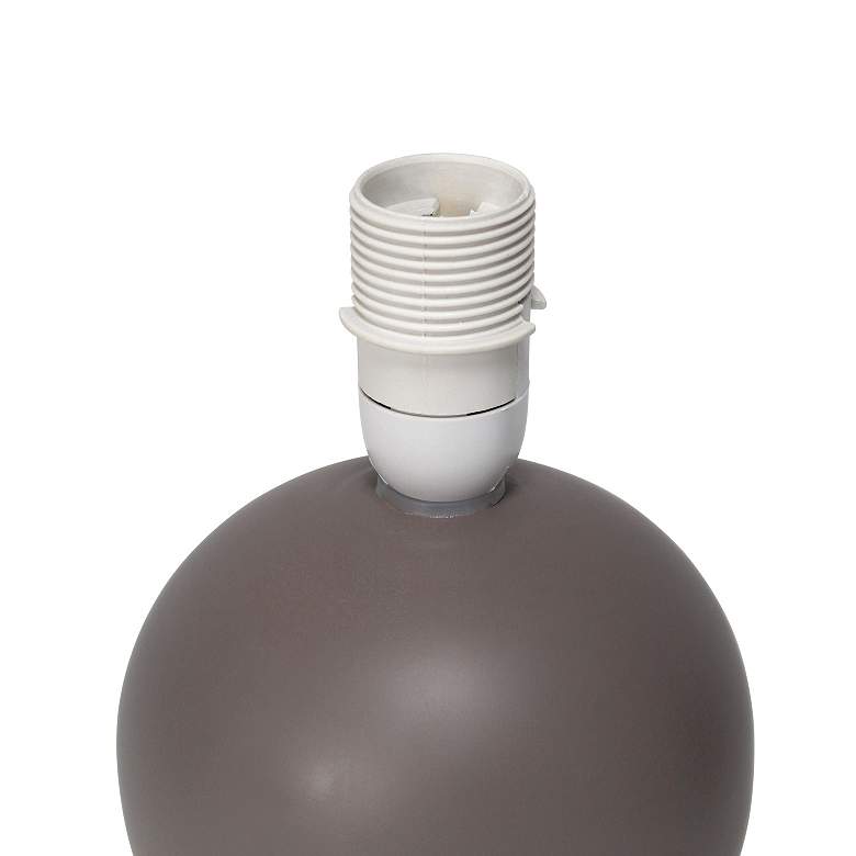 Image 7 Simple Designs 8 3/4"H Gray Mini Accent Table Lamps Set of 2 more views