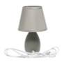 5_Simple Designs 9 1/2" High Gray Mini Accent Table Lamps Set of 2 more views