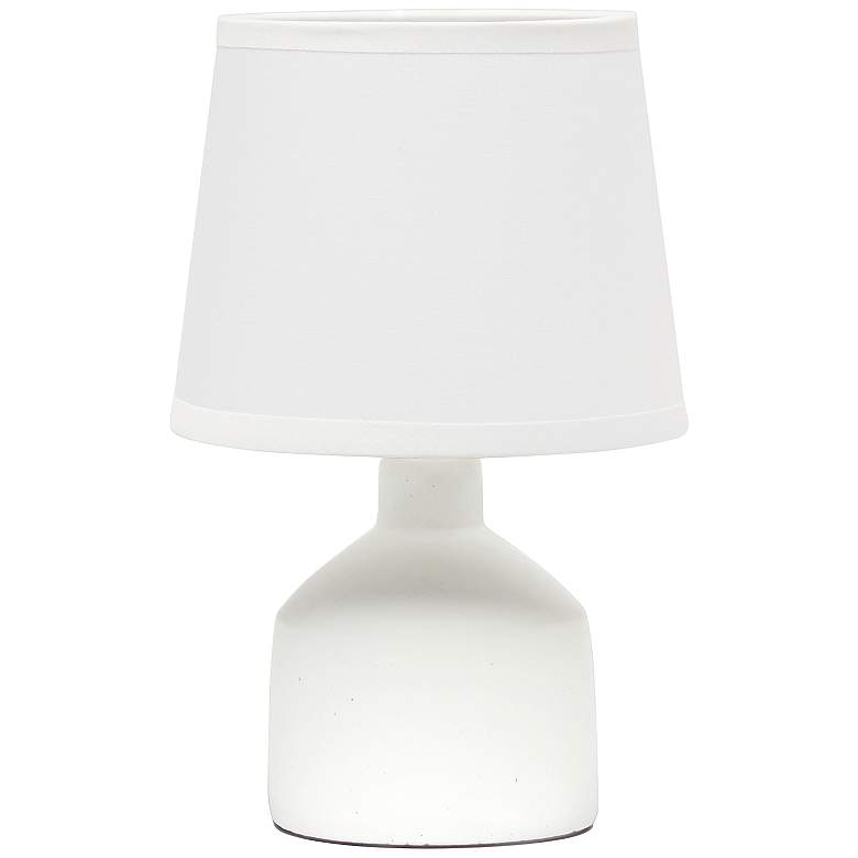 Image 2 Simple Designs 9 1/2" High Off-White Accent Table Lamp