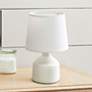 Simple Designs 9 1/2" High Off-White Accent Table Lamp