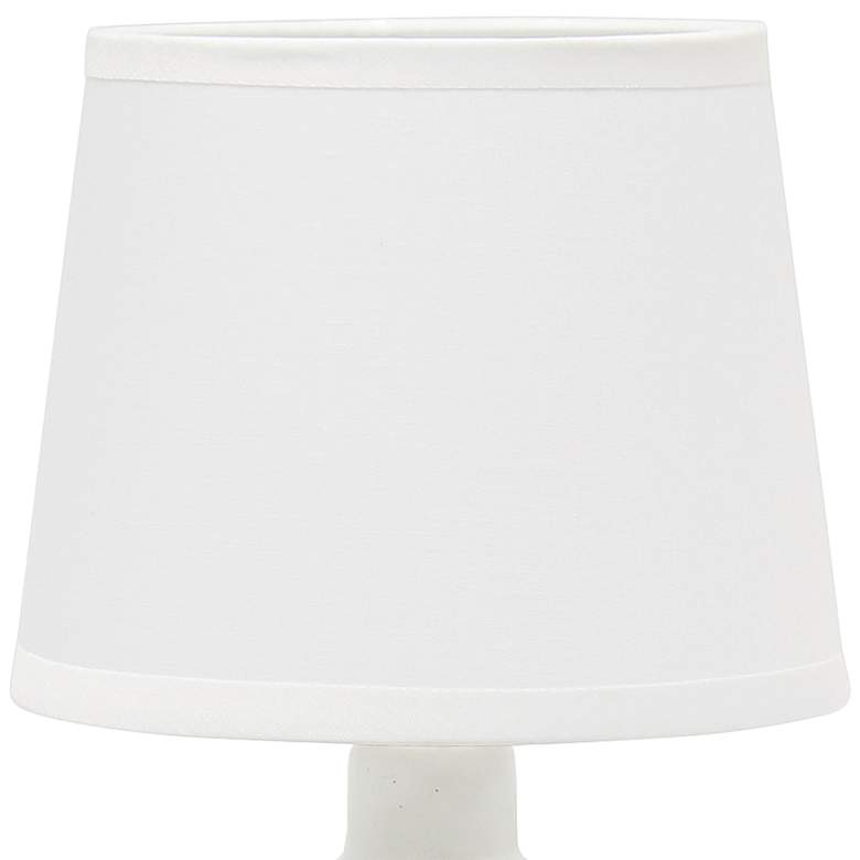 Image 3 Simple Designs 9 1/2 inch High Off-White Accent Table Lamp more views