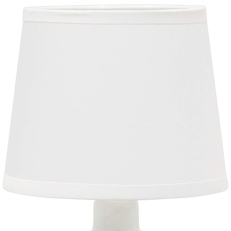 Image 3 Simple Designs 9 1/2" High Off-White Accent Table Lamp more views