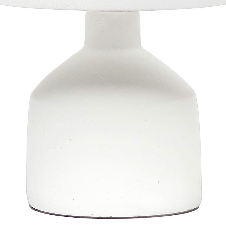 Image 4 Simple Designs 9 1/2" High Off-White Accent Table Lamp more views