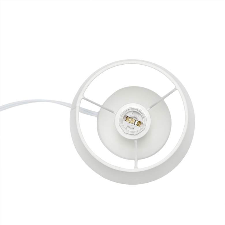 Image 6 Simple Designs 9 1/2" High Off-White Accent Table Lamp more views