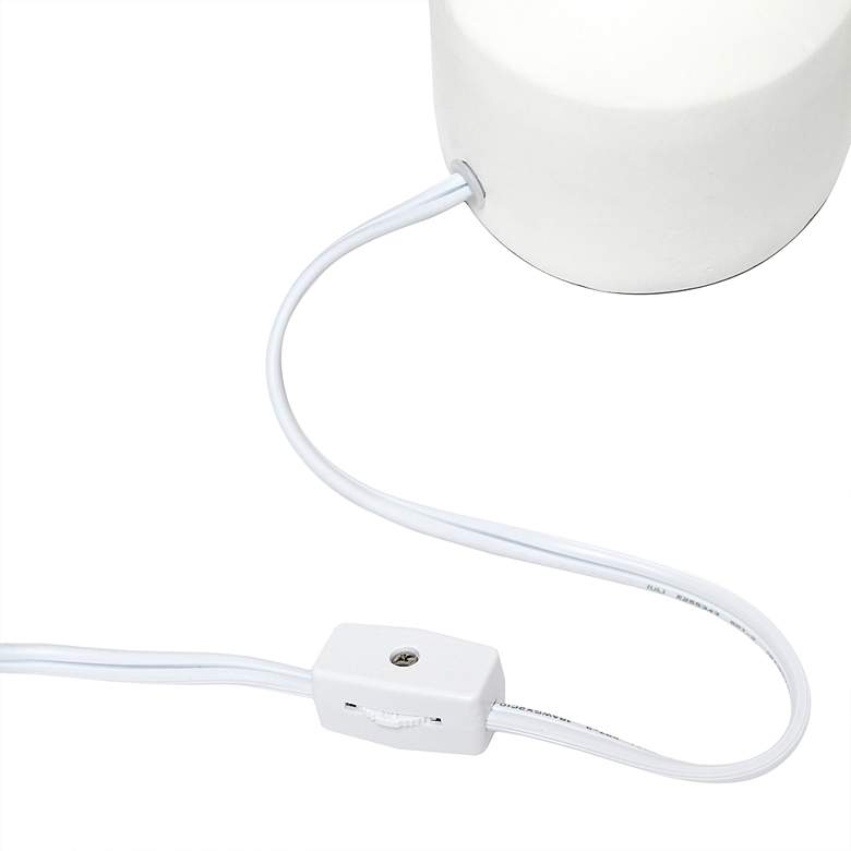 Image 7 Simple Designs 9 1/2" High Off-White Accent Table Lamp more views