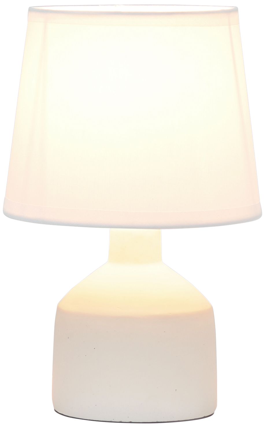Simple Designs 9 1/2" High Off-White Accent Table Lamp