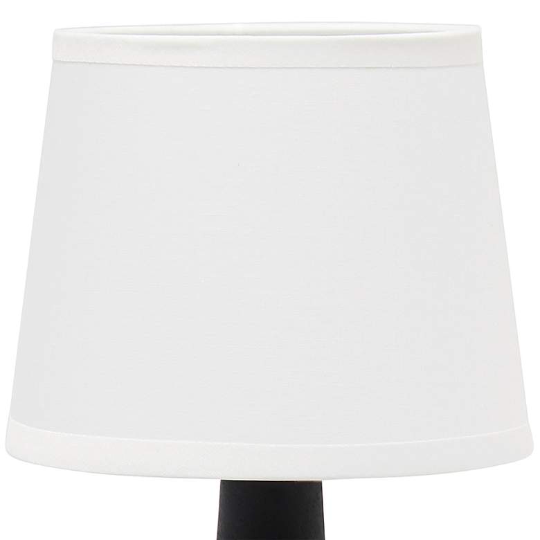 Image 3 Simple Designs 9 1/2"H Black Bocksbeutal Accent Table Lamp more views