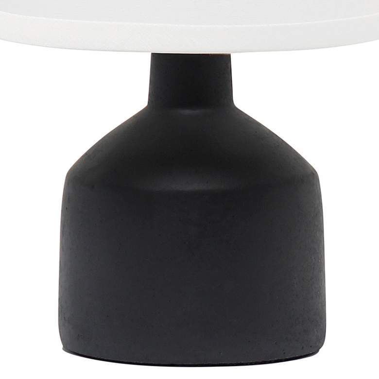 Image 4 Simple Designs 9 1/2"H Black Bocksbeutal Accent Table Lamp more views