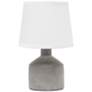 Simple Designs 9 1/2"H Gray Bocksbeutal Accent Table Lamp