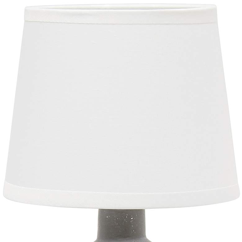 Image 3 Simple Designs 9 1/2 inchH Gray Bocksbeutal Accent Table Lamp more views