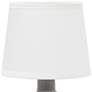 Simple Designs 9 1/2"H Gray Bocksbeutal Accent Table Lamp