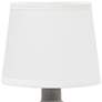 Thumbnail3 of Simple Designs 9 1/2"H Gray Bocksbeutal Accent Table Lamp more views