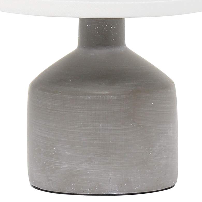 Image 4 Simple Designs 9 1/2"H Gray Bocksbeutal Accent Table Lamp more views